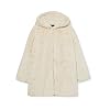 Urban Classics dames mantel Ladies Hooded Teddy Coat