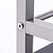 SINGAYE 4 Shelf Metal Rolling Utility Cart Storage Organizer Cart for Bathroom Kitchen Stainless Steel