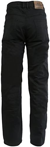 Womens Turin Black 280gsm Aramid Dupont Kevlar Motorcycle Protective Jeans - UK 10 to UK 22 - R/L Leg Options