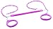 Standard Trapeze Bar with Rings | Pink | Compatible with Most Playsets | Easy to Install | 115lb Capacity | Swing Hangers Not Included | DIY Swingset Accessory | Backyard Playground Accessories
