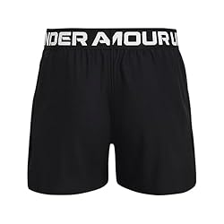 Under Armour Girls Play Up Solid Shorts , Black