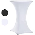 Tina's 24x30 Cocktail Spandex Stretch Square Corners Tablecloth White