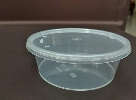 Contenedores redondos de plástico de 300 ml con tapas para ...