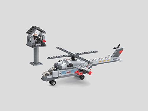 Navy Submarine with Helicopter 3 in 1 Building Blocks 222pc set Includes Action Figure – Great Gift for Children
