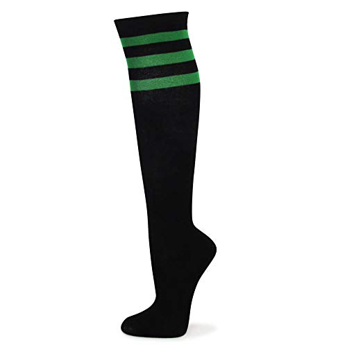 Couver Premium Quantity Cotton Knee High Referee Socks Multi-Assorted Pack (Medium, Marijuana Leaf)