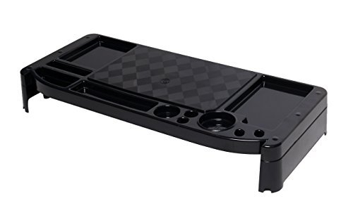 Monitor Stand Cradle Desk Organizer LED LCD (black)