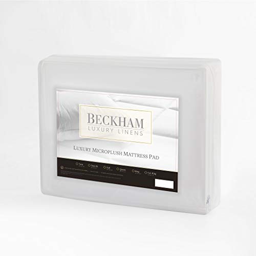 Beckham Hotel Collection Premium Microplush Mattress Pad - Hypoallergenic Ultra Soft Overfilled Topper with Deep Fit - Full - Thumbnail 7