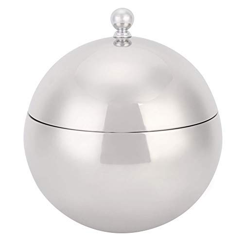 Ice Bucket,Stainless Steel Double Wall Insulation Ice Bucket Container Wine Champagne Barrel with Cover for Wedding Parties,Double Layer Ice Bucket