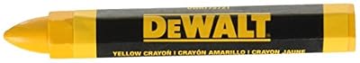 DEWALT DWHT72721 Yellow Lumber Marking Crayon 2 pack