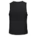 VENAS Men Sauna Sweat Vest Waist Trainer Hot Neoprene Sauna Suit Corset Body Shaper Zipper Tank Top Workout Shirt (Black,2XL)