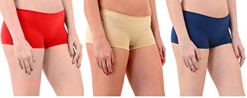 Women’s Boyshort Panties No Panty Lines- Free Size(Pack of 3)