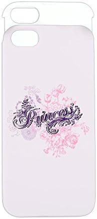 iPhone 5 or 5S Wallet Case Pink and White Purple Princess Floral