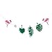 Tinksky Luau Party Supply Hawaii Garland Banner for Birthday Festival Decoration (Green)