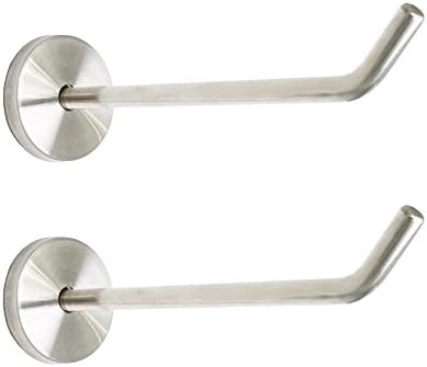 Lonker  Stainless Steel Wall Hook Single Holder for Living room Coat Hat Robe hanger Bathroom Towel Kitchen Strong Heavy Duty Garage Storage Organizer Utensil Hook (120mm)(2pcs)