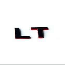 Yoaoo 2Pack OEM Black Lt Letter Nameplate Emblems