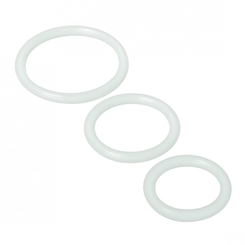 Silicone Cock Rings, Clear