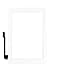 iPad 3 Screen replacement,iPad 3 Front Touch Digitizer Assembly Replacement include Home Button +Camera Holder + Adhesive pre-installed+Middle Frame Bezel+WIFI Antenna Cable (White)