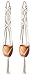 Mkono Macrame Plant Hanger Hanging Planter Wall Art Boho Home Decor 41 Inches, Set of 2thumb 3