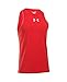 Under Armour Men's Charged Cotton Jus Sayin Too Tank, Red/Steel, Medium