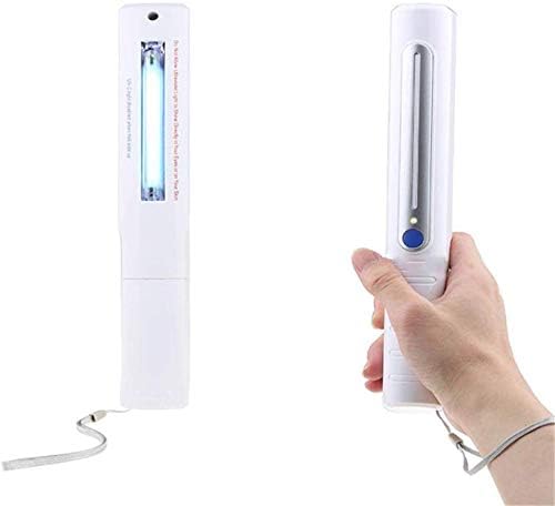 Handheld UV Light Sterilizer Portable Ultra-UV UV Germicidal Disinfection Lamp 10 Seconds Rapid Sterilization Stylish Design for Travel Hotel Home Office Use Detazhi