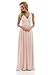 AX Paris Women's Beige Lace Top Maxi Dress(Nude, Size:6)