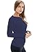 Fihapyli Women's Plain Long Sleeve T Shirt Workout Top Loose Yoga Tops Gym Sports T-Shirt with Thumb Hole
