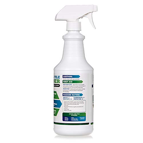 Sheiner's Stone & Tile Cleaner, Heavy Duty Professional Floor Cleaner for Grout, Natural Stone, Marble, Granite, Polished Concrete, and Travertine Surfaces, 32 Oz Spray