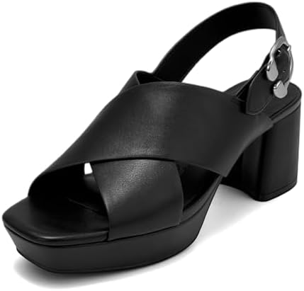 Amazon.com | Aerosoles Women's Zella Black 5 Medium | Heeled Sandals