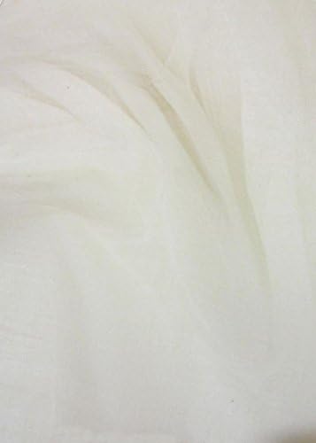 Hakoba White Cotton Plain Fabric Cotton Running Length 7 Meter