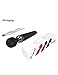 Vibrator Magic Rechargerable Water-resistant Wand Massager with 10x Multi-Speed, Mini Wireless Powerful Therapeutic Handheld Massager with Bendable Neck For Women, Man - Black