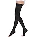 DCCDU Thigh High Compression Stockings, Firm Support 20-30 mmHg Gradient Compression with Silicone Band for Women & Men - Medical Support Hose Treatment Varicose Veins Swelling