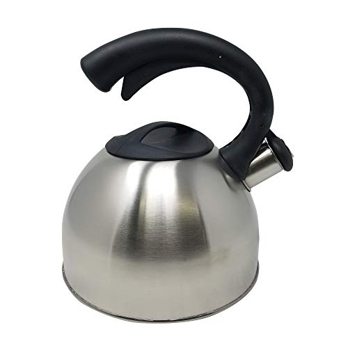 Elevate Home Products 3.0 Liter Tea Kettle Natural Stone Marble Finish with One Touch Ergonomic Anti