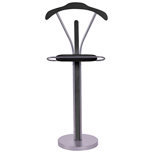 Valet Suit Coat Stand Clothes Hanger Men Suit Rack Organizer Wood & Metal Home
