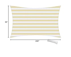 SunnyRoyal Sun Shade Sail 8'x20' Rectangle Shade