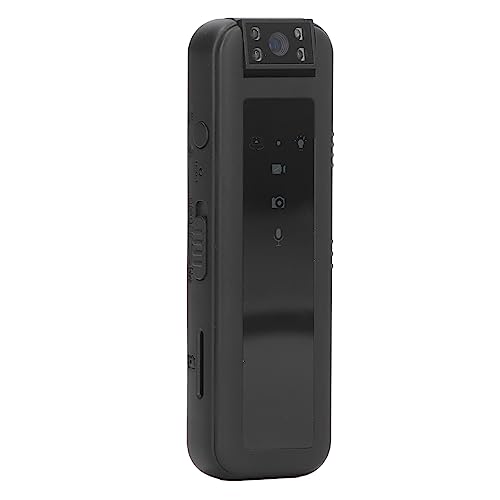 Fockety Mini Body Camera, 180° Rotatable Lens 1080P HD Wearable Police Body Cam Portable Video Recorder with Night Vision, Personal Small Security Camera for Travel, Camping, Cycling