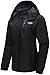 wantdo Women's Waterproof Ski Jacket Fleece Winter Parka Windproof Snow Coat Water Resistant Raincoat