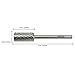 Pana Professional Silver Small Barrel Carbide Bit (Extra Coarse Grit) 3/32