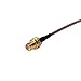 Pc-case 0.5ft Rf Electrical Wire Coaxial Cable Terminal Connector Rp-sma Female Bulkhead Straight to Rp-sma Male Right Angle Assembly Pigtail Extension Rg316 15cm Copper Conductor for Wireless Antenna
