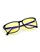 CGID CY12 Blue Light Blocking Glasses Men Women Safety for Computer Gaming Anti Eye Strain Third Generation Blue Ray Filter Amber Lens Black