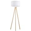 Tomons Tripod Vloerlamp, Traploos Dimbaar Houten Modern Standing Lamp for Living Room Reading Room Bedroom Offices, 8W…