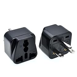 Tekit Black NEMA 6-15P Universal Plug Adapter