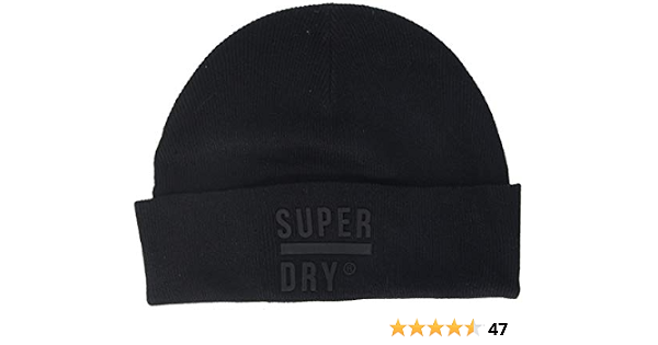 Superdry Surplus Silicone Beanie Black 