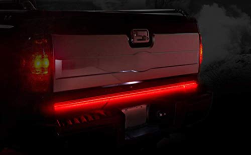Z8LED 60 Inches Redline Triple LED Tailgate Bar Sequential Turn Signal Amber Full Function Reverse Brake Running Lights for Pickup SUV Jeeps RV Dodge Ram Toyota Chevy GMC