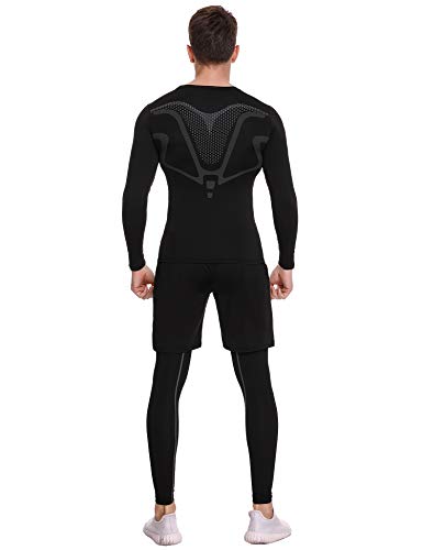 Sykooria Sport-T-shirt met lange mouwen Compressietop Under Armour Compressieshirt Sneldrogend fitnessshirt voor heren - Image 7