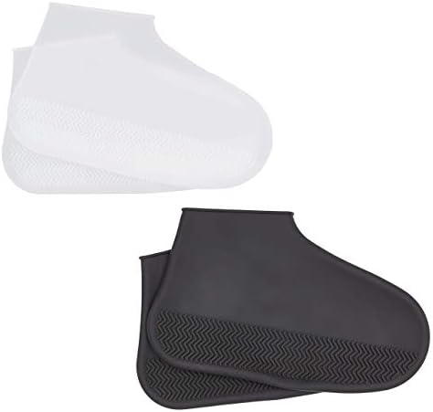 Shoe Covers Silicone Waterproof - Boys/Girls Covers for Shoes - Waterproof Shoe Covers -Home/reusable/Outdoor/Walking/Boot -Reusable Non Slip Grip -Durable/Reusable (size 2-6.5 Medium Kids youth)