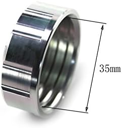 CNC Motorcycle Rear Brake master cylinder fluid Reservoir Cover Cap Modification Large displacement Motorbike (Silver)