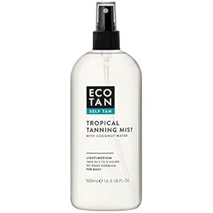 EcoTan-Tropical-Tanning-Face-and-Body-Mist-Spray-500ml-Long-Lasting-Natural-Golden-Bronzing-Self-Tan-Aloe-Vera-Chamomile-Coconut-Water-Vegan-Cruelty-Free-No-Rinse-Formula-Streak-Free-Glow EcoTan Tropical Tanning Face and Body Mist Spray 500ml, Long-Lasting Natural Golden Bronzing Self Tan, Aloe Vera…