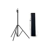 PIXEL BCK36241 Pixel Tripod Aluminum Lighting Stand, 79-inch /200cm Video Lighting Stand Adjustable Photography Lighting Stands with Carry Bag