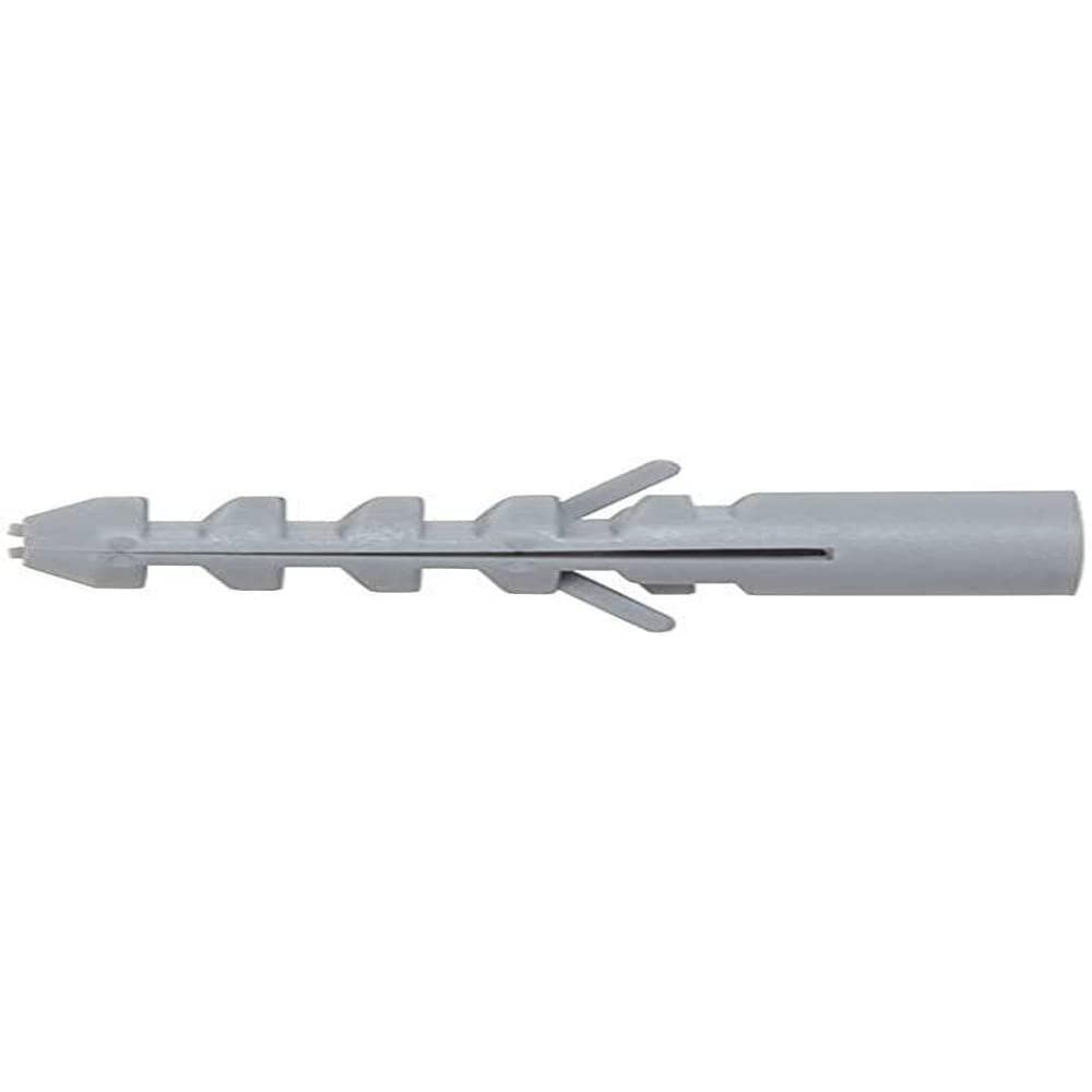 Merriway BH05545 (25 Pcs) Heavy Duty Rimless Nylon Hardwall Concrete Anchor Wallplug, Grey M14 x 70 - Pack of 25 Pieces