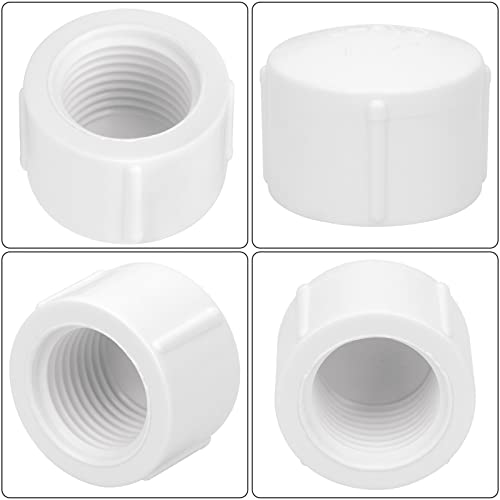 20Pack 1/2 Inch Female PVC Pipe End Cap 1/2 Inch Female Threaded Plug